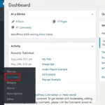 WordPress Dashboard UI showing the left navigation sidebar with "Appearance" highlighted in red and its submenu expanded, pointing to "Customize" outlined in red.