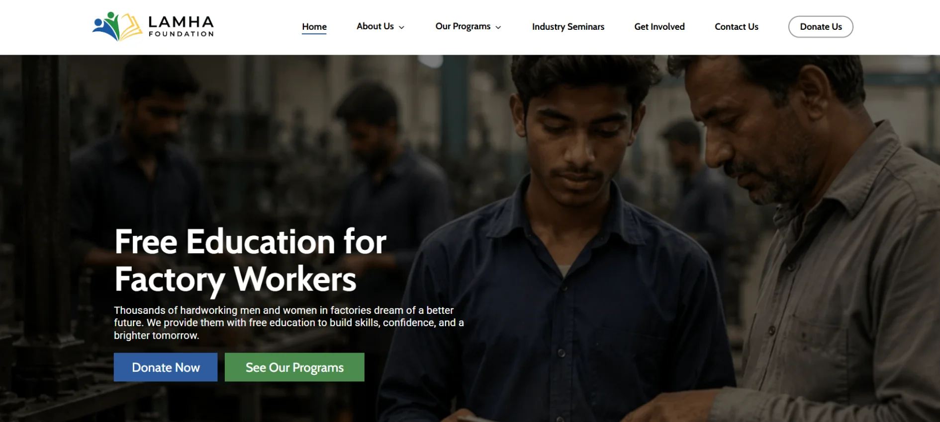 NGO and community support website